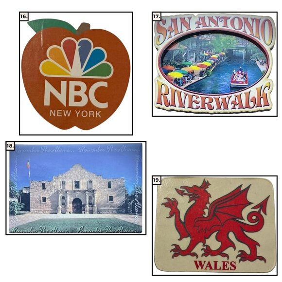 Kitschy Assorted Decorative Refrigerator Magnets - Cute Fun Decor Gifts - Picture 6 of 6